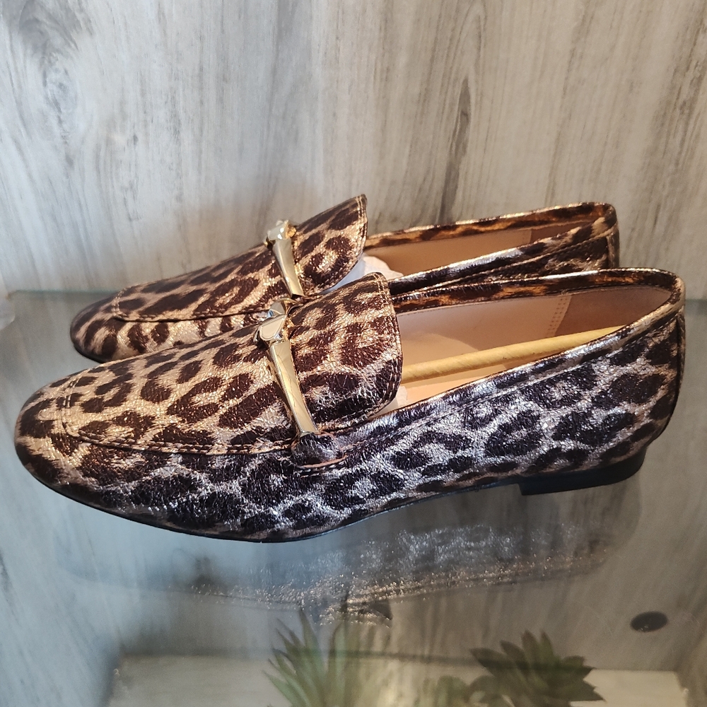 KATE SPADE NEW YORK Lana bronze flats loafers women's size 7M